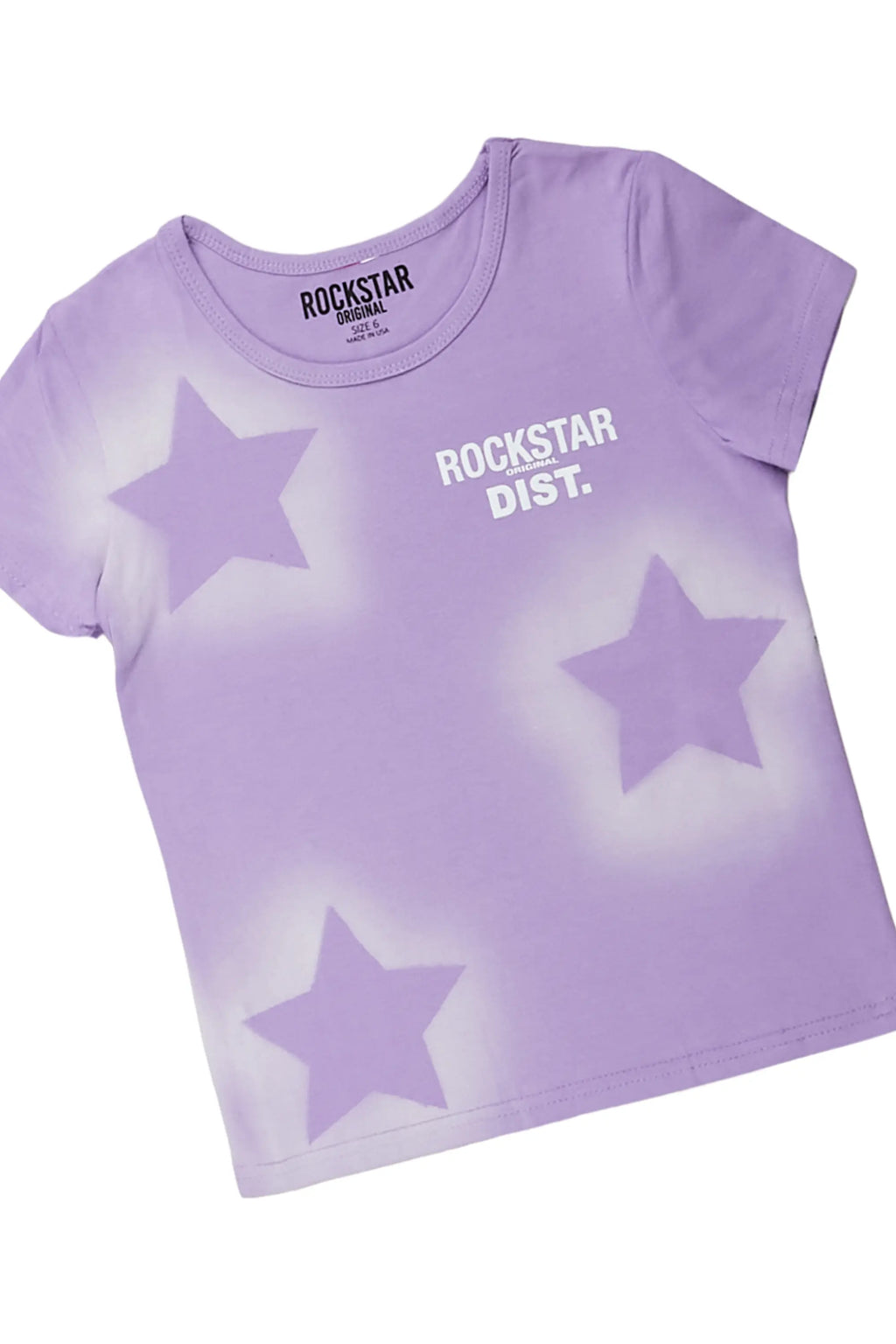 Girls Arana Lilac T-Shirt Wide Leg Cargo Jean Set