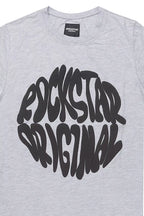 Boys Thierry Grey/Black Graphic T-Shirt