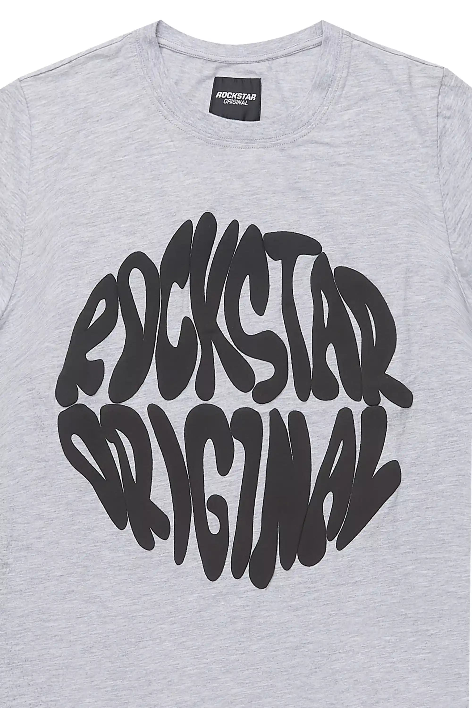 Boys Thierry Grey/Black Graphic T-Shirt