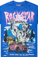 Kip Royal Blue Oversized Graphic T-Shirt