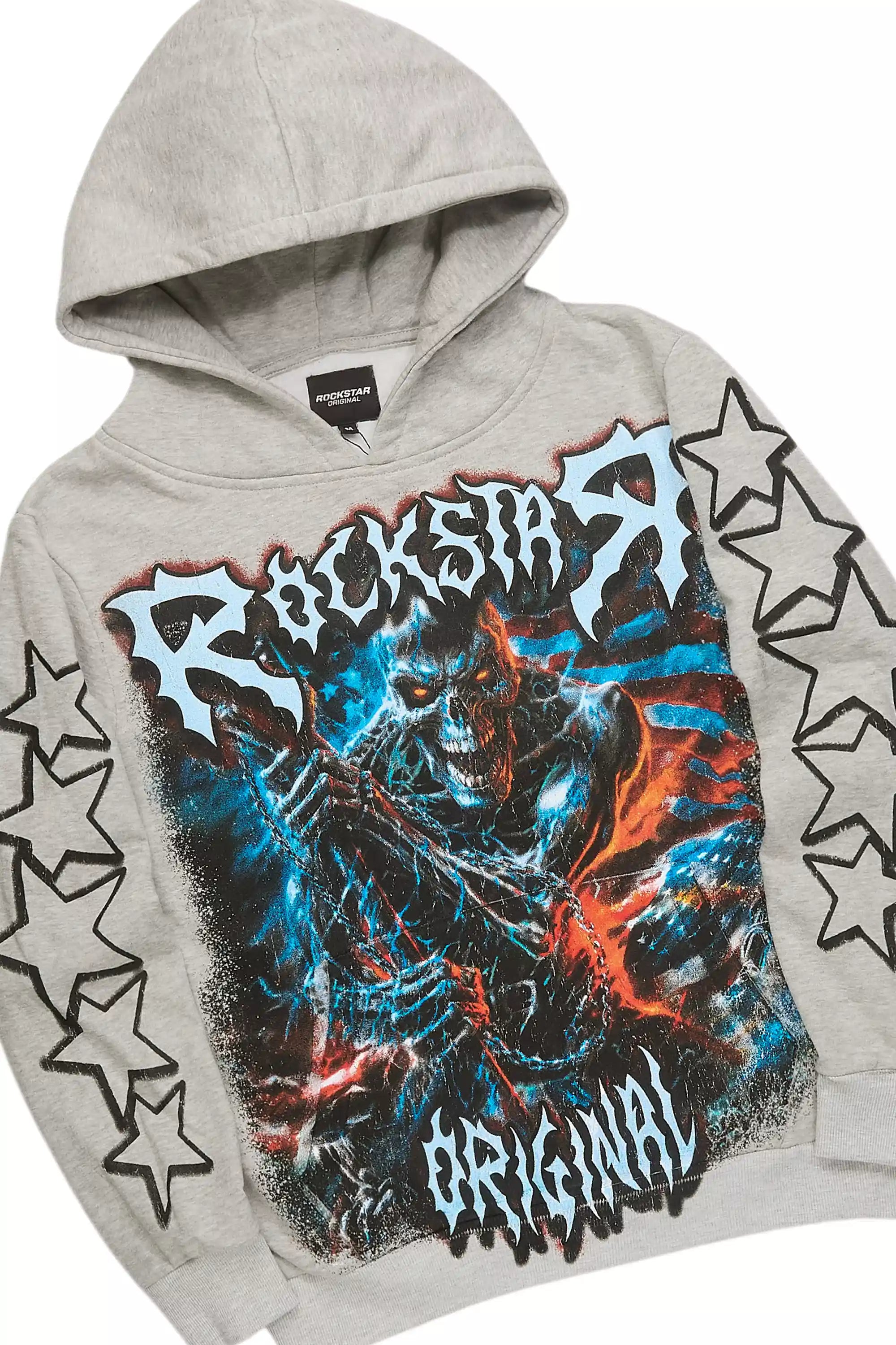 Krio Heather Grey/Black Hoodie/Super Stacked Track Set