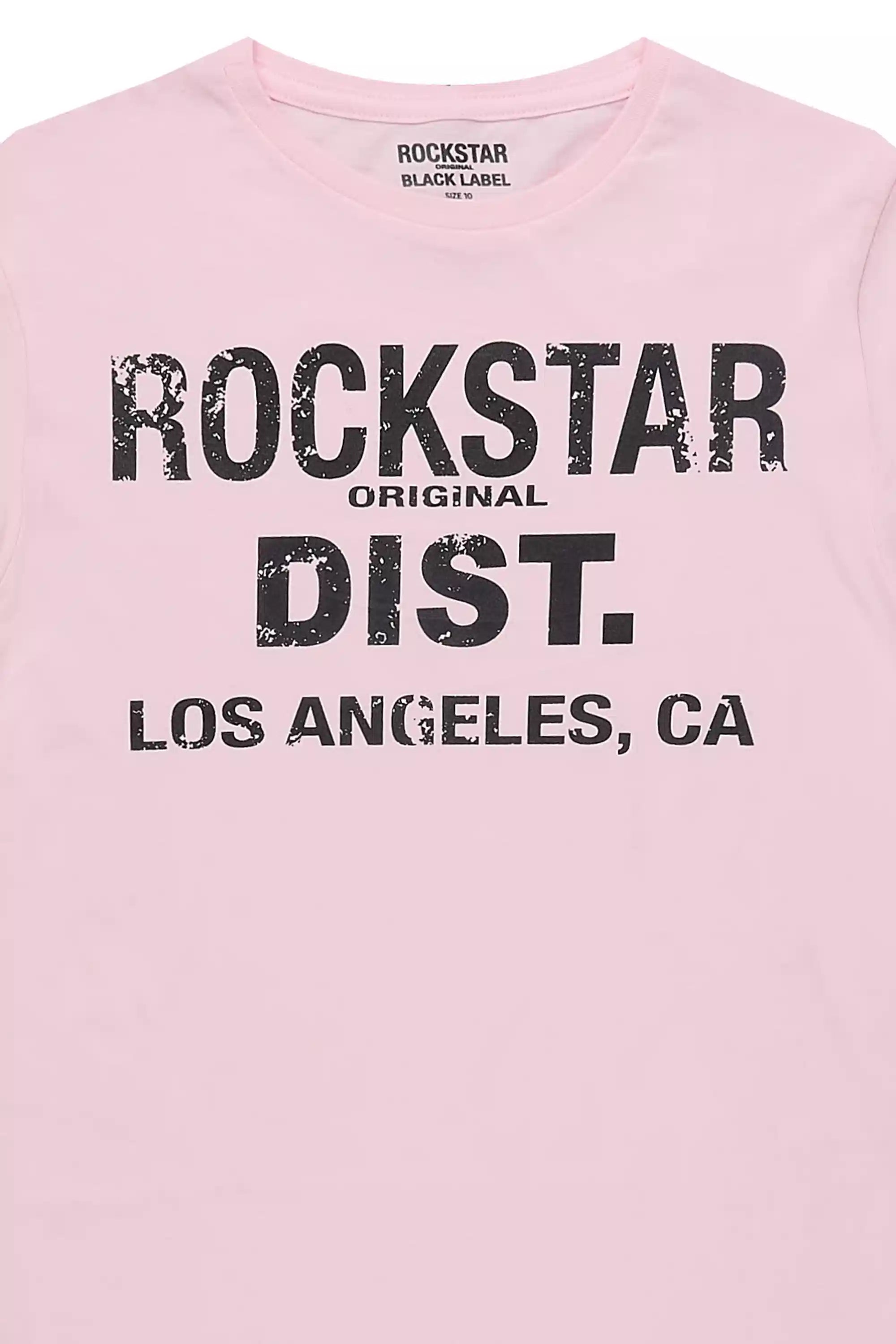 Girls Janny Light Pink Graphic T-Shirt