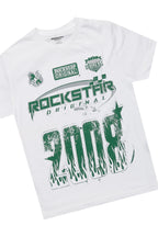 Boys Amos White/Green T-Shirt/Short Set