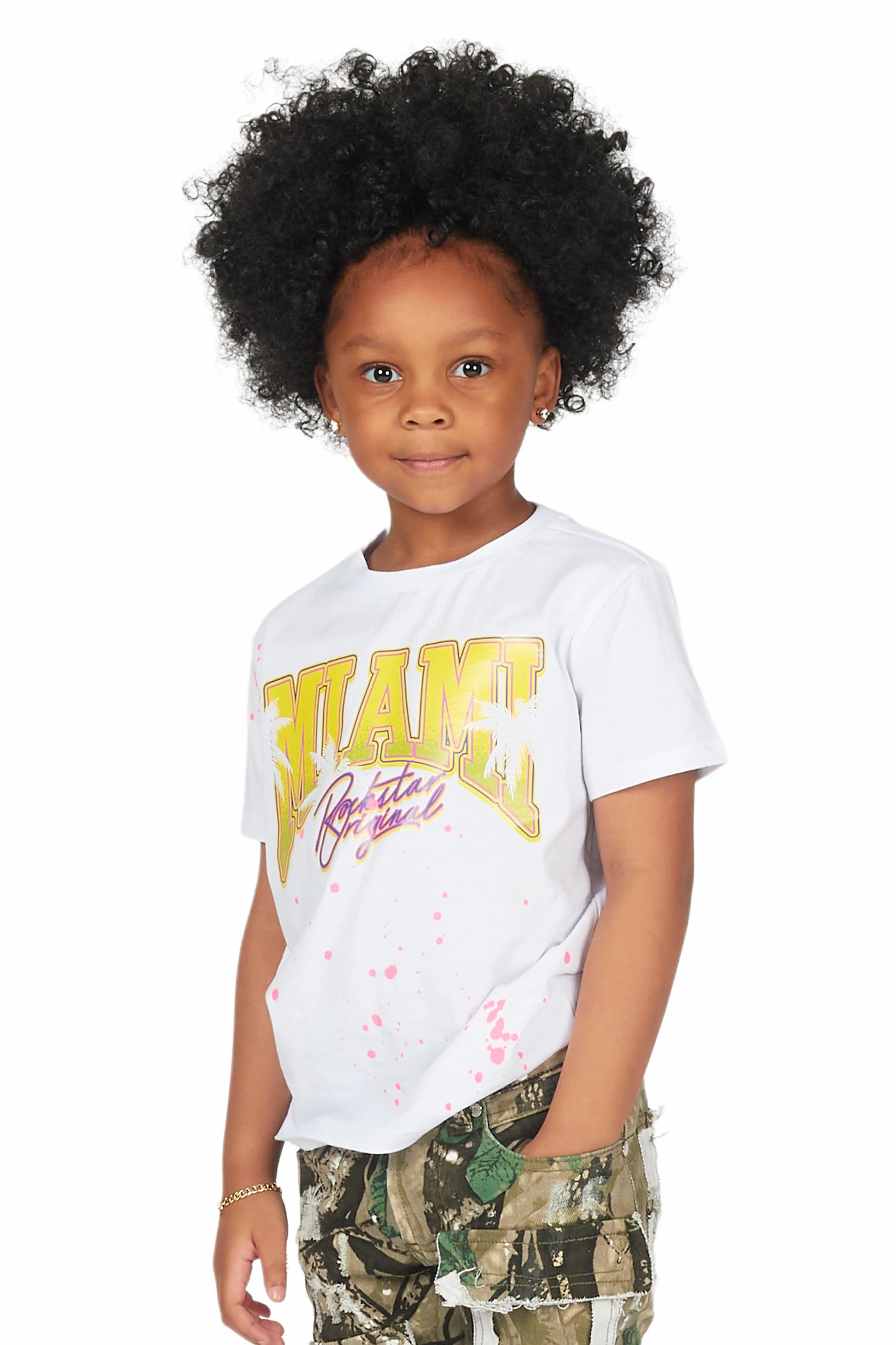 Girls Mila White Graphic T-Shirt