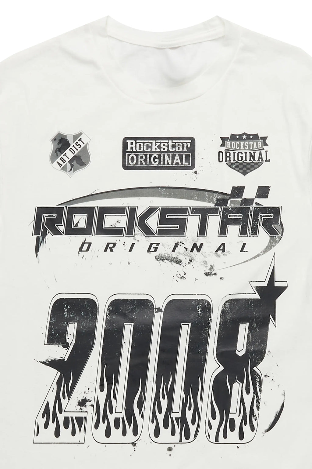 Boys Amos White Graphic T-Shirt