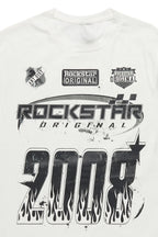 Boys Amos White Graphic T-Shirt