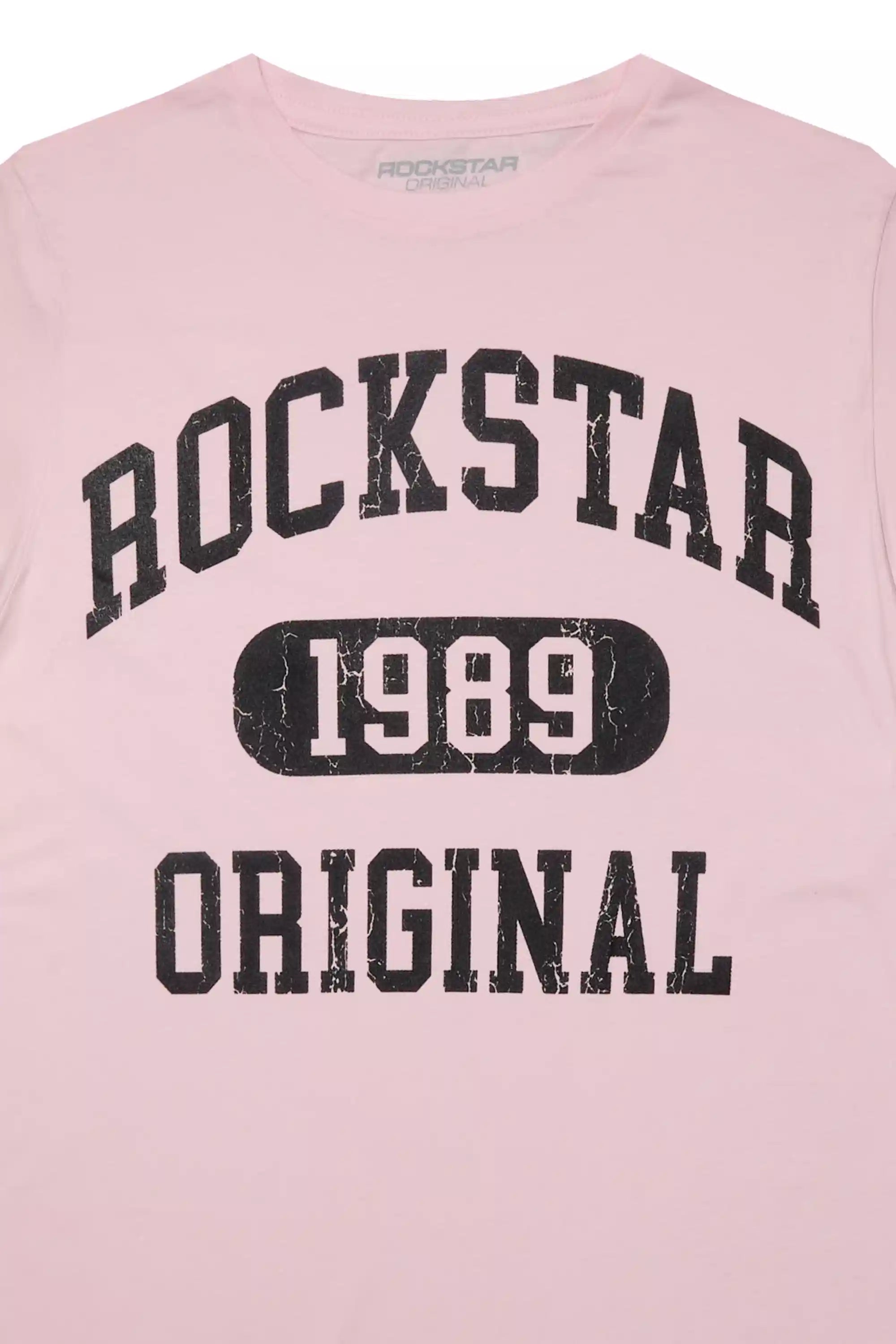 Girls Members Pink/Black Graphic T-Shirt