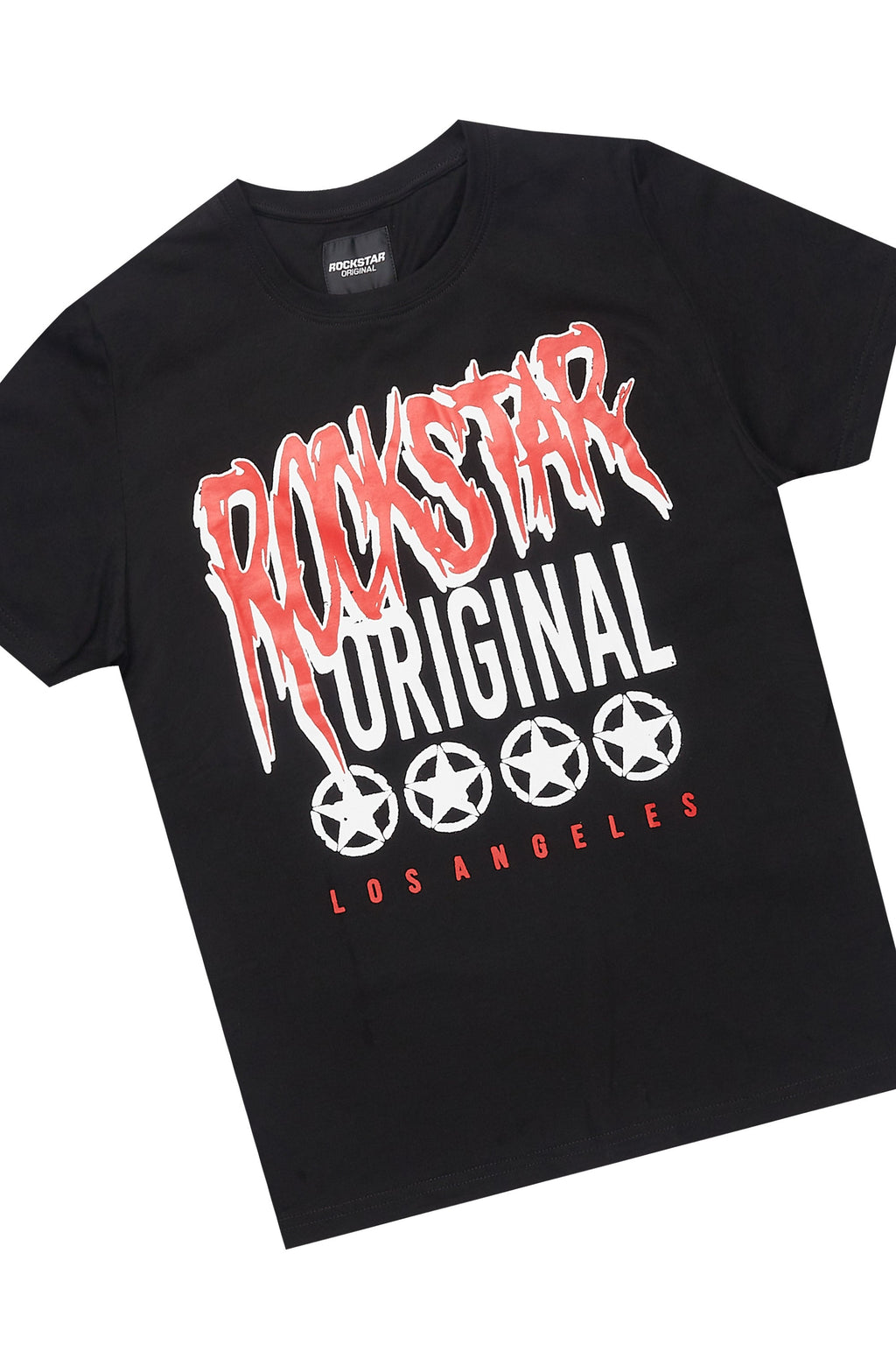 Boys Wizzurd Black/Red T-Shirt Cargo Shorts Set