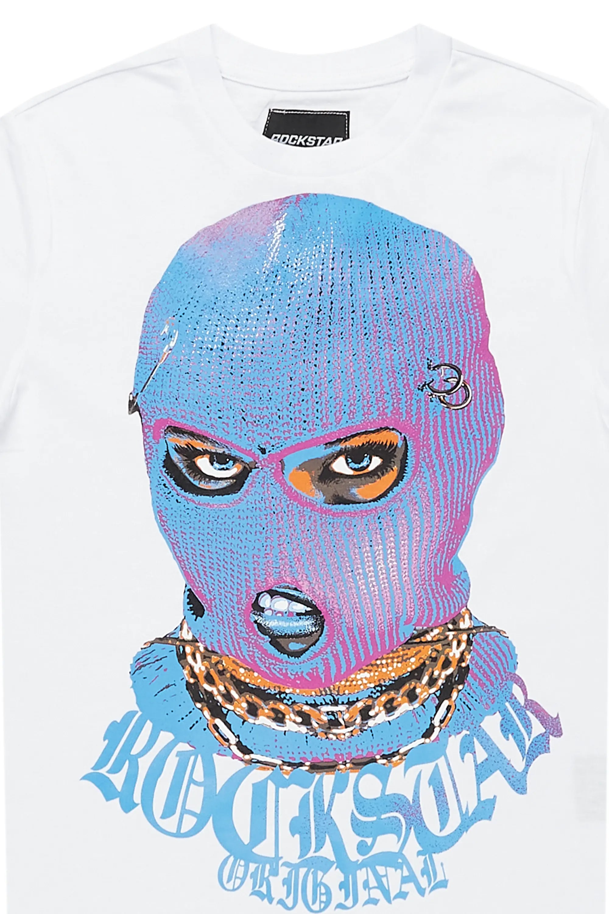 Girls Serilda White Graphic T-Shirt