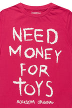 Girls M4 Toys Fuchsia/White Graphic T-Shirt