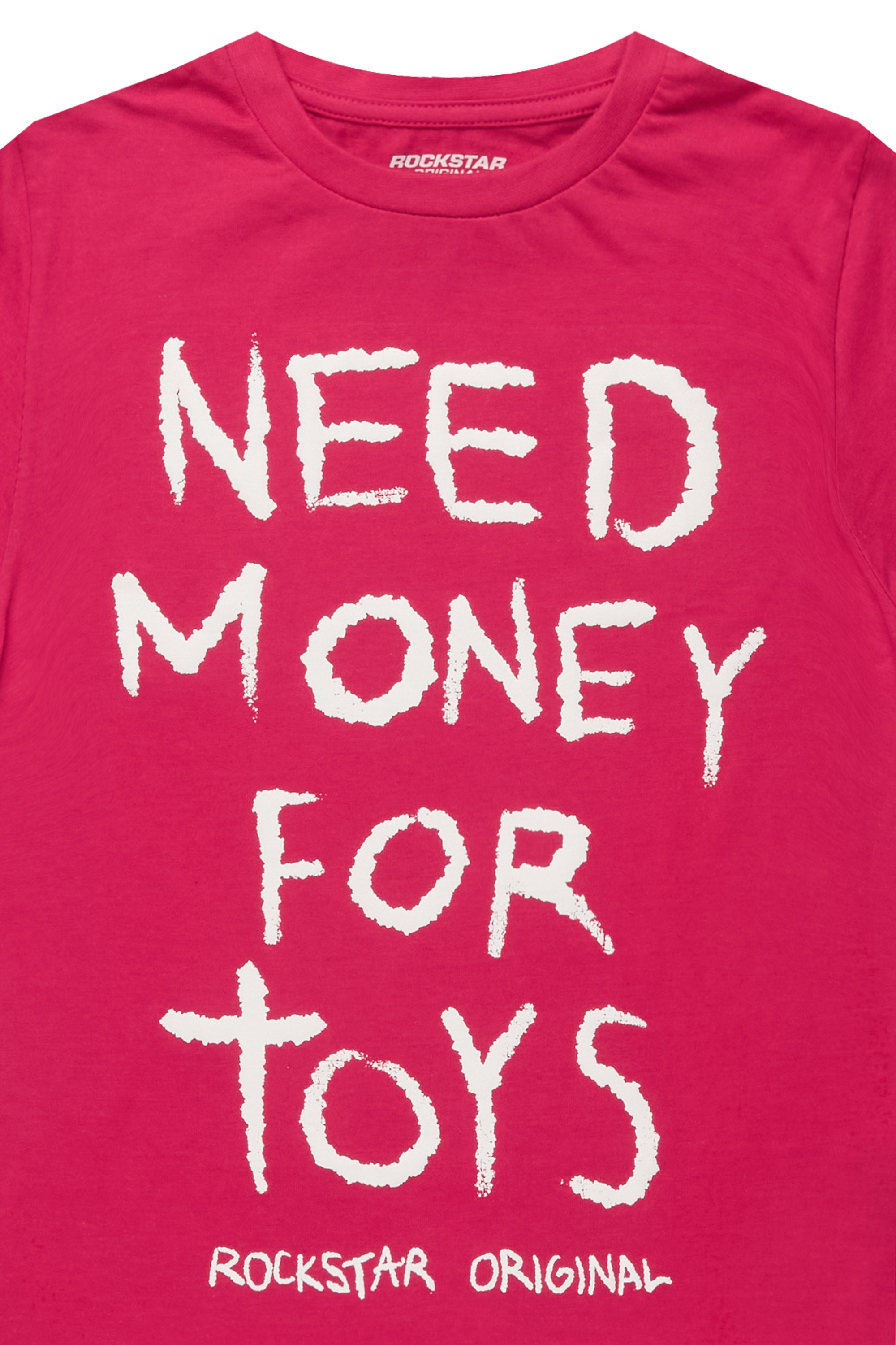 Girls M4 Toys Fuchsia/White Graphic T-Shirt