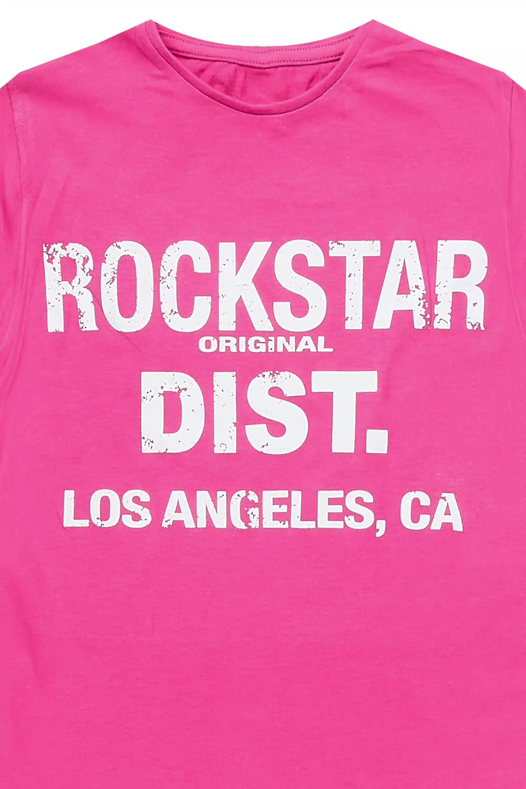 Girls Janny Fuchsia/White Graphic T-Shirt