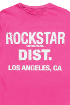 Girls Janny Fuchsia/White Graphic T-Shirt