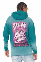Ganen Teal Graphic Hoodie