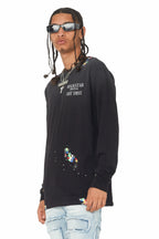 Palmer Black Long Sleeve T-Shirt