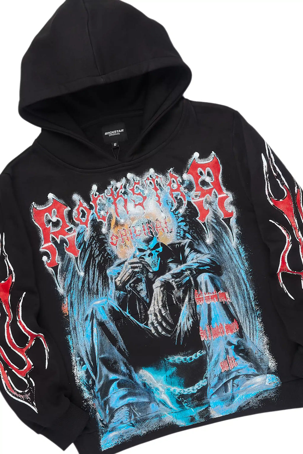 Krowne Black/Blue Hoodie/Super Stacked Track Set