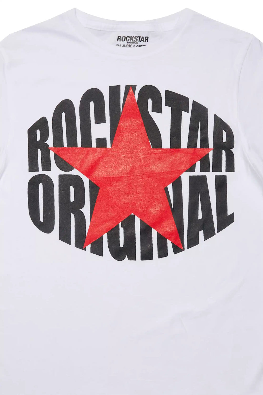 Boys Ezra 2.0 White/Red Graphic T-Shirt