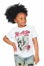 Girls Daija White Graphic T-Shirt