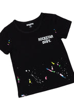 Girls Kalah Black T-Shirt Flare Jean Set