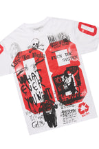 Grill White/Brown Graphic T-Shirt Short Set