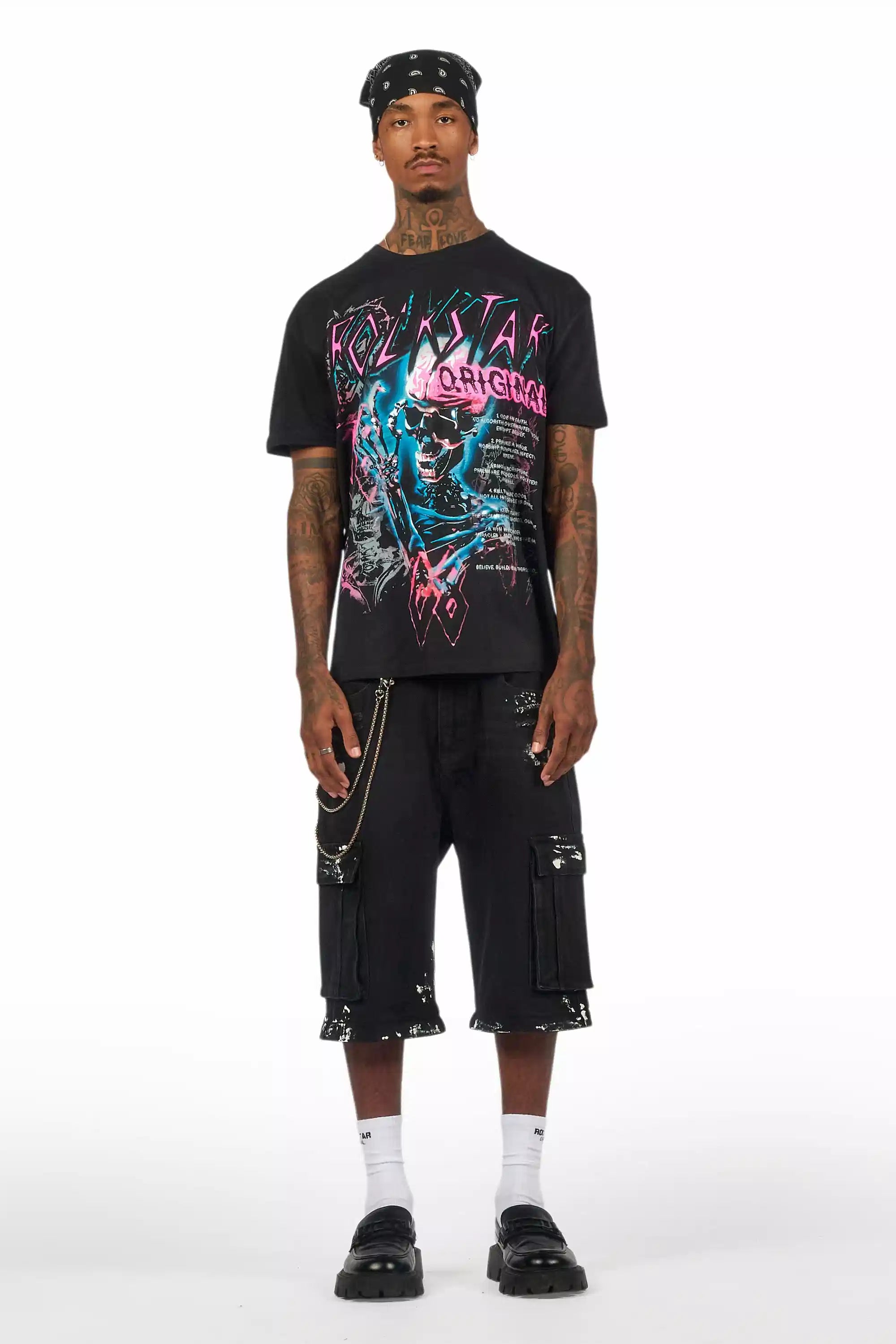 Nox Black/Pink Graphic T-Shirt