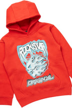 Boys Rainer Red Hoodie/Stacked Flare Jean Set