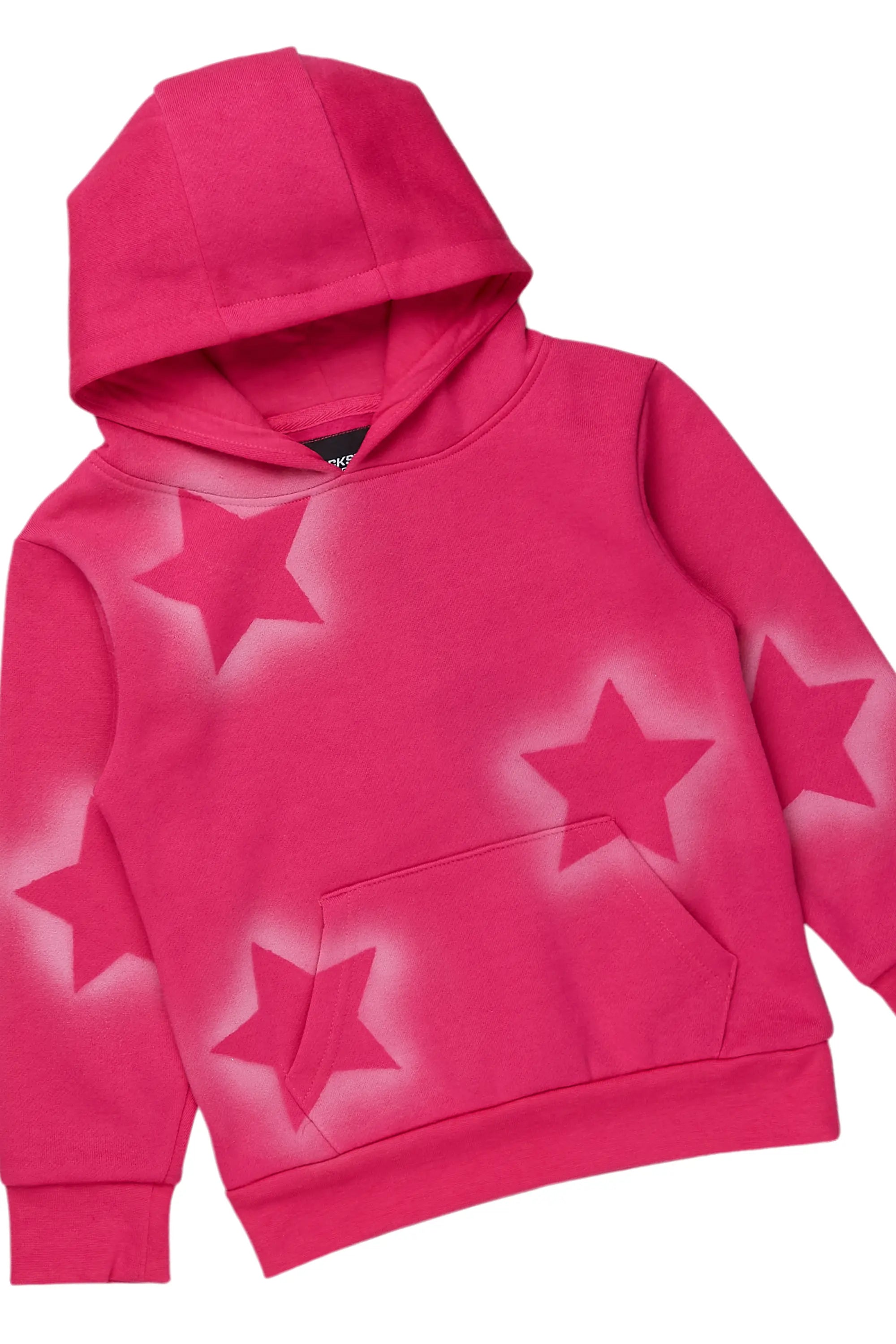 Girls Sophie Fuchsia Stacked Pant Set