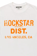 Boys Koen White/Orange Graphic T-Shirt