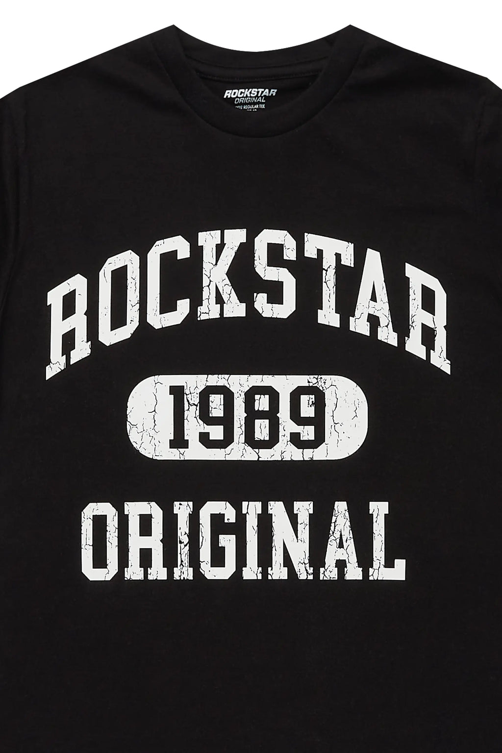 Boys Members Black Graphic T-Shirt