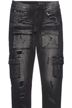 Kap Dark Grey Cargo Jean