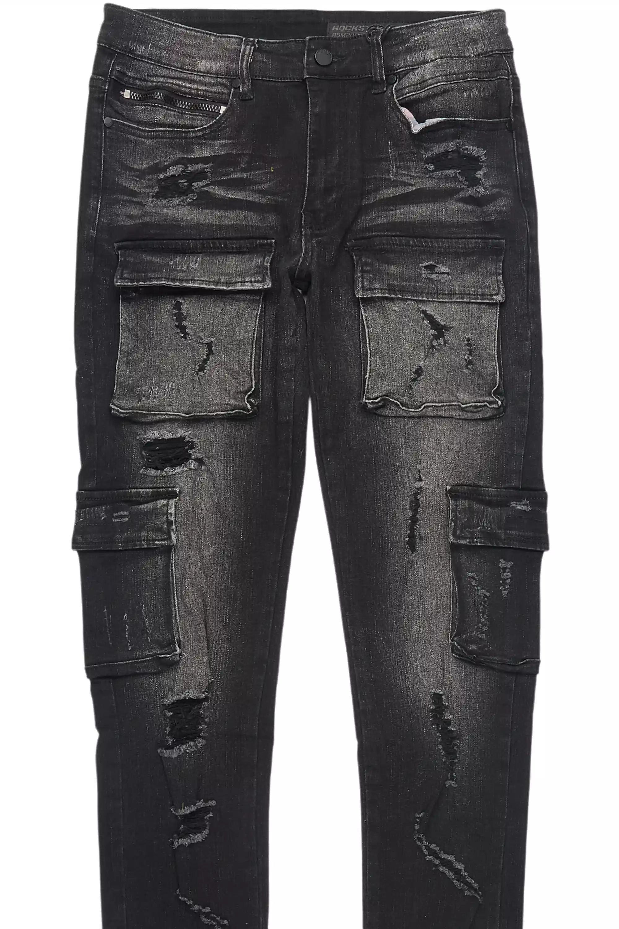 Kap Dark Grey Cargo Jean