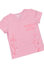 Girls Zoie Pink T-Shirt Denim Short Set
