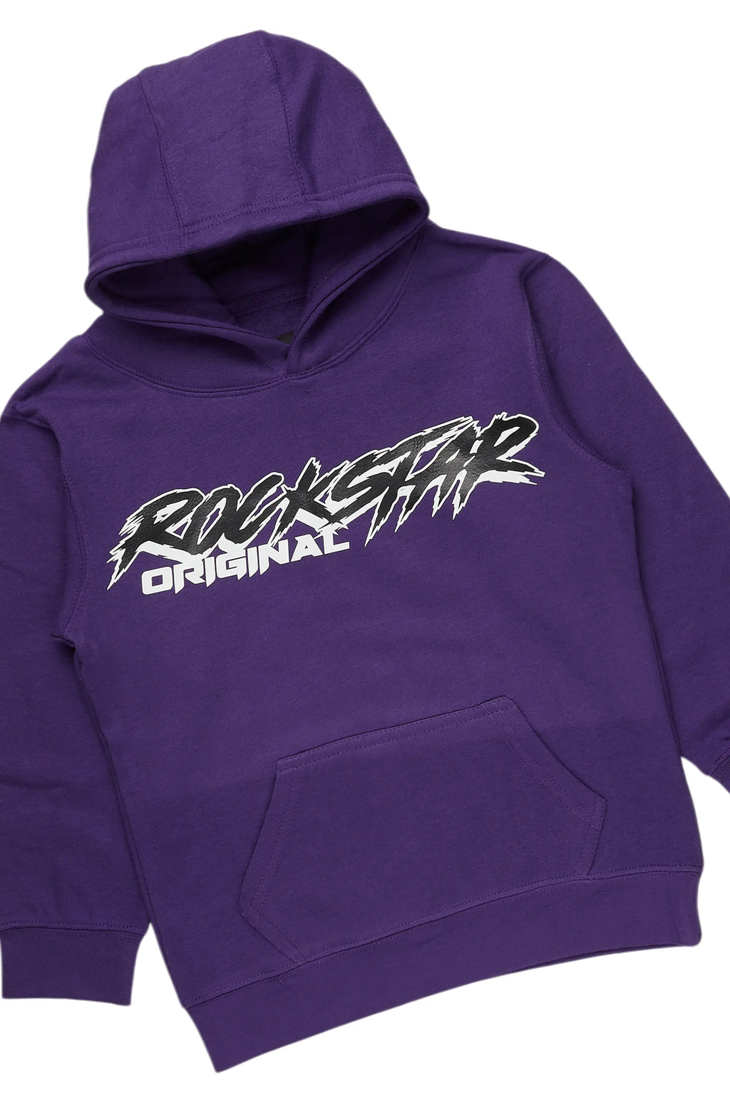 Boys Dekel Purple Hoodie/Stacked Flare Jean Set