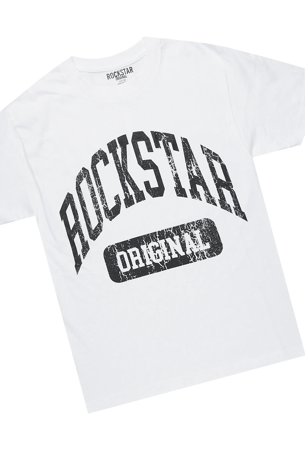 Jain White/Beige T-Shirt/Short Set