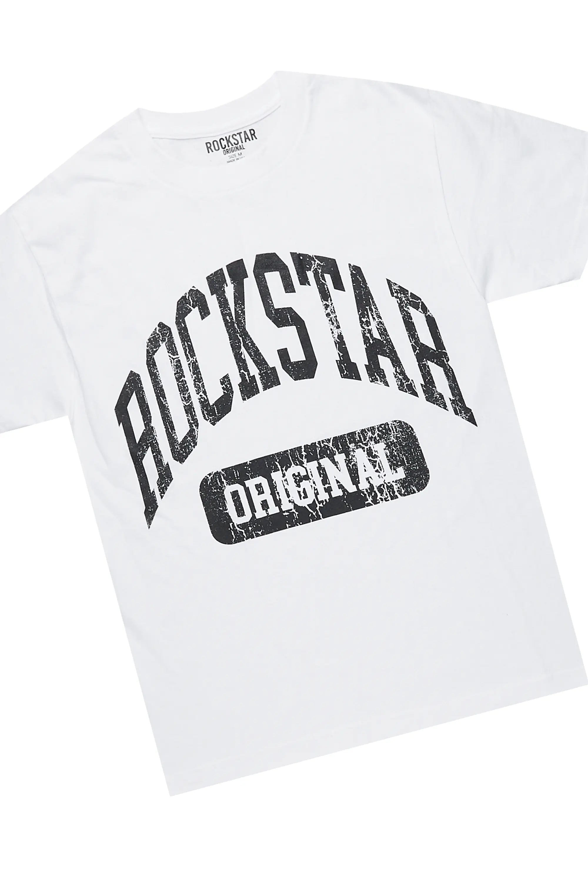 Jain White/Beige T-Shirt/Short Set