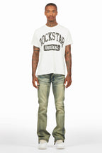 Drick Vintage Blue Regular Fit Flare Jean