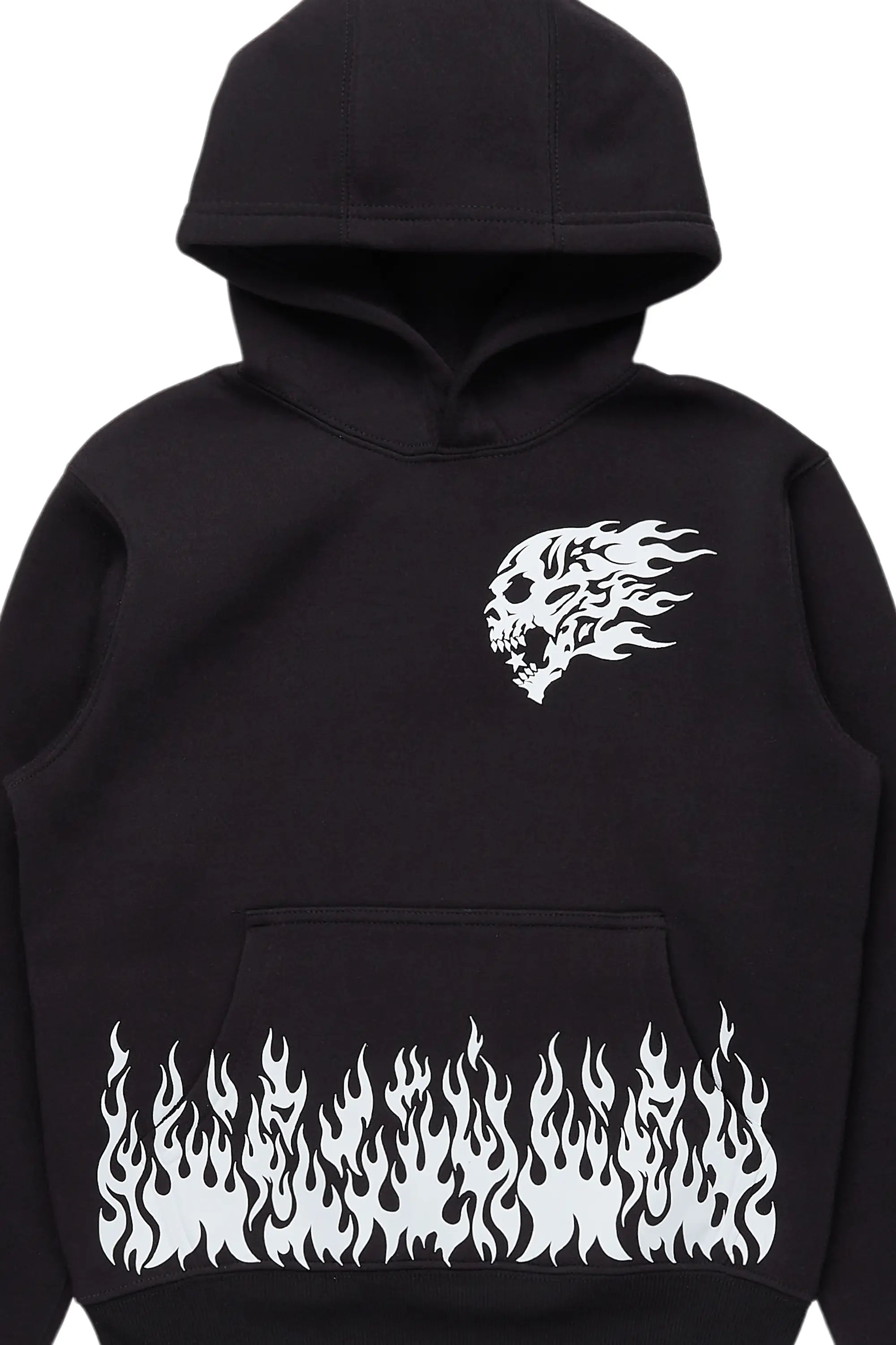 Boys Bubble Black Graphic Hoodie