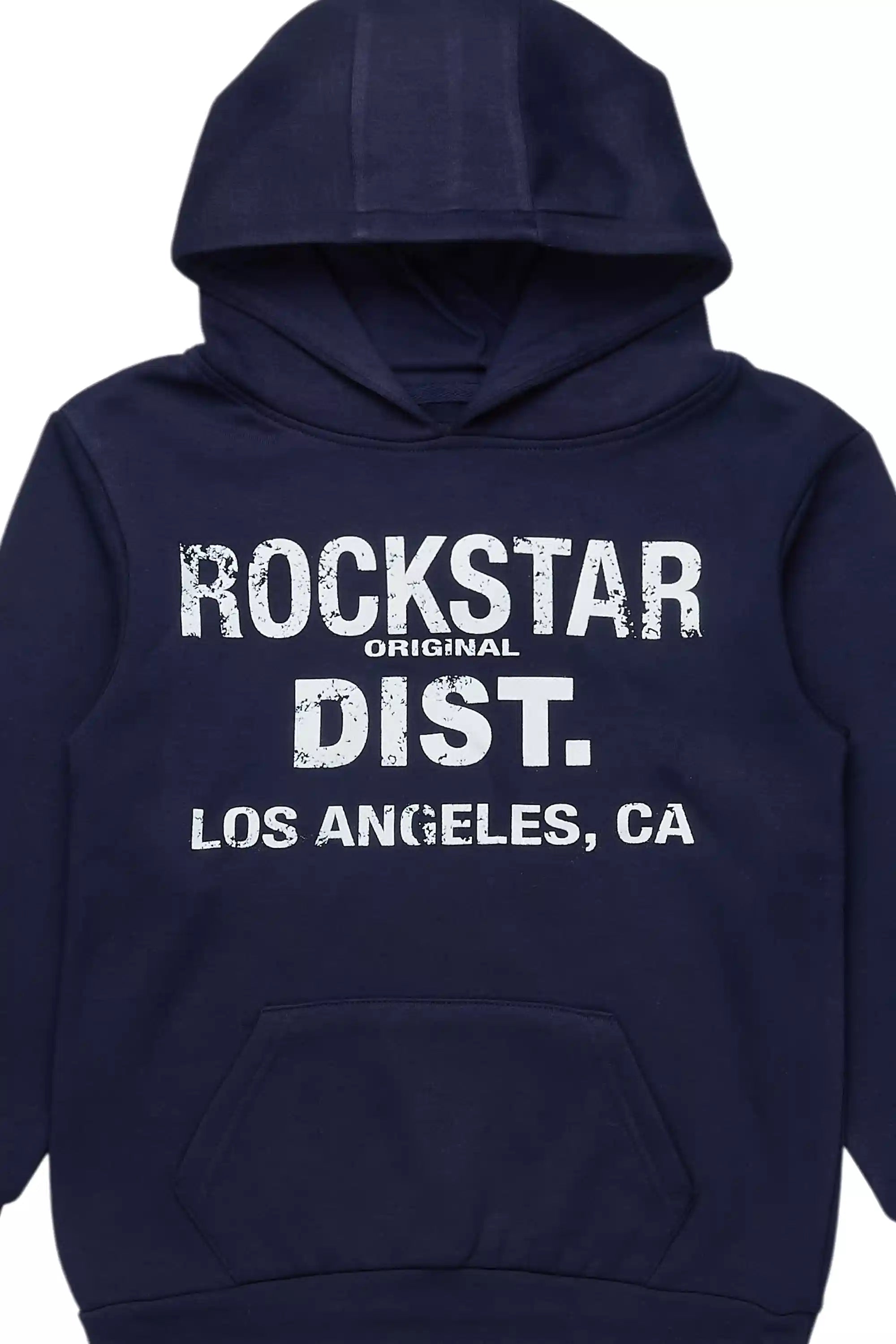 Boys Koen Navy/White Graphic Hoodie