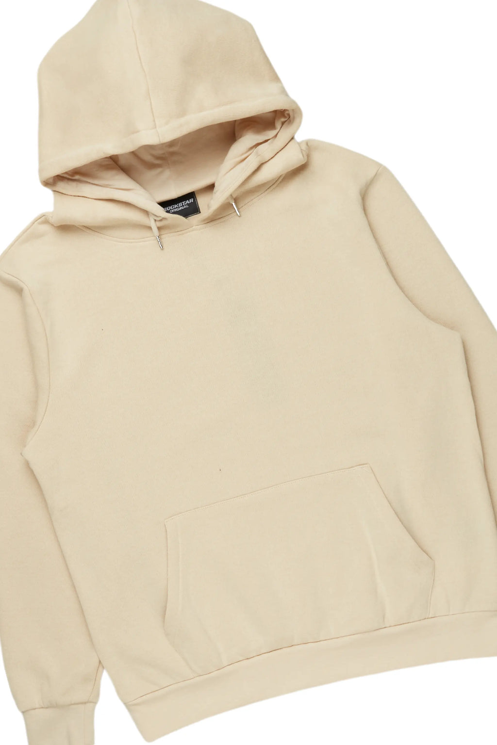 Basic Beige Hoodie/Stacked Flare Track Set