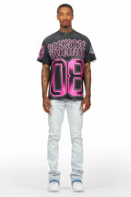 Dag Blue Stacked Flare Jean