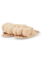Kourtnay Beige Fur Slippers