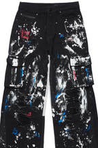 Dallin Black Painter Baggy Cargo Jean