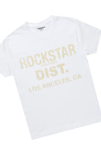 Boys Koen White/Beige T-Shirt/Stacked Flare Pant Set