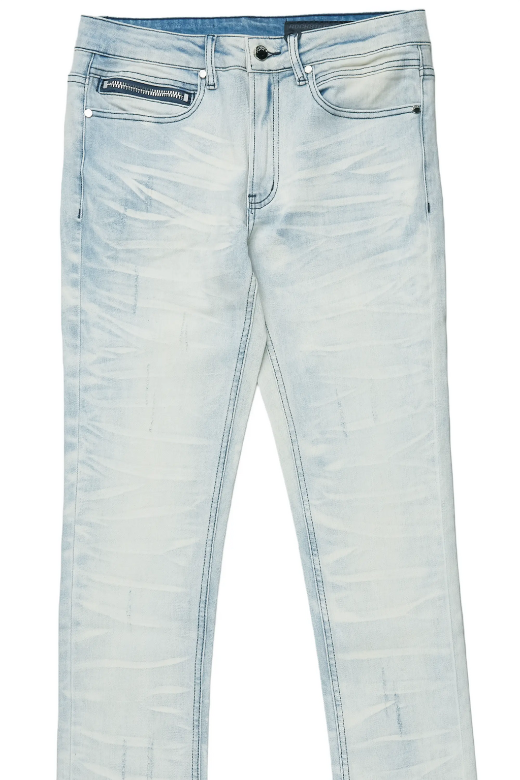 Lakyn Light Wash Stacked Flare Jean
