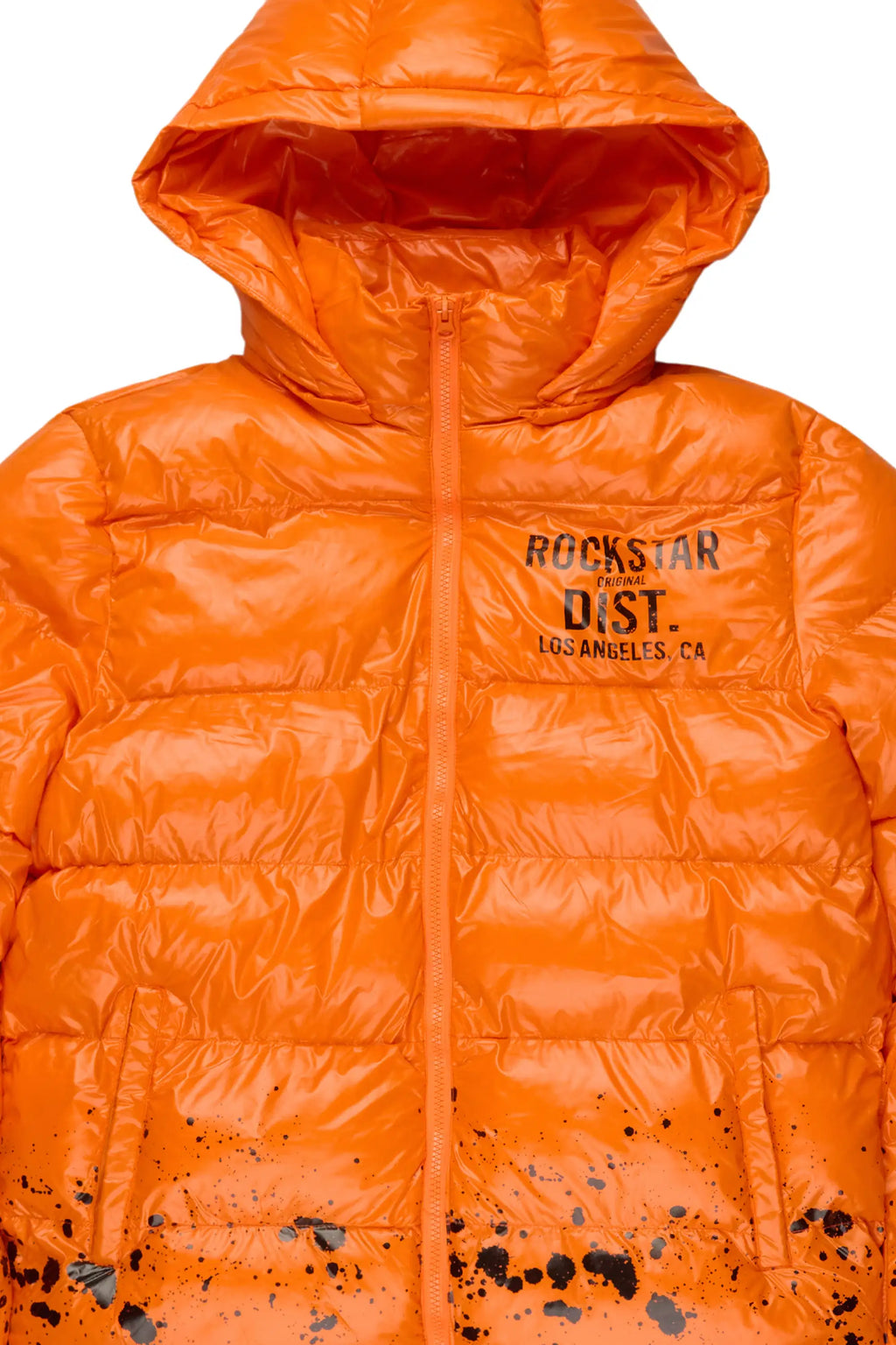 Raffer Orange Heavy Puffer Jacket