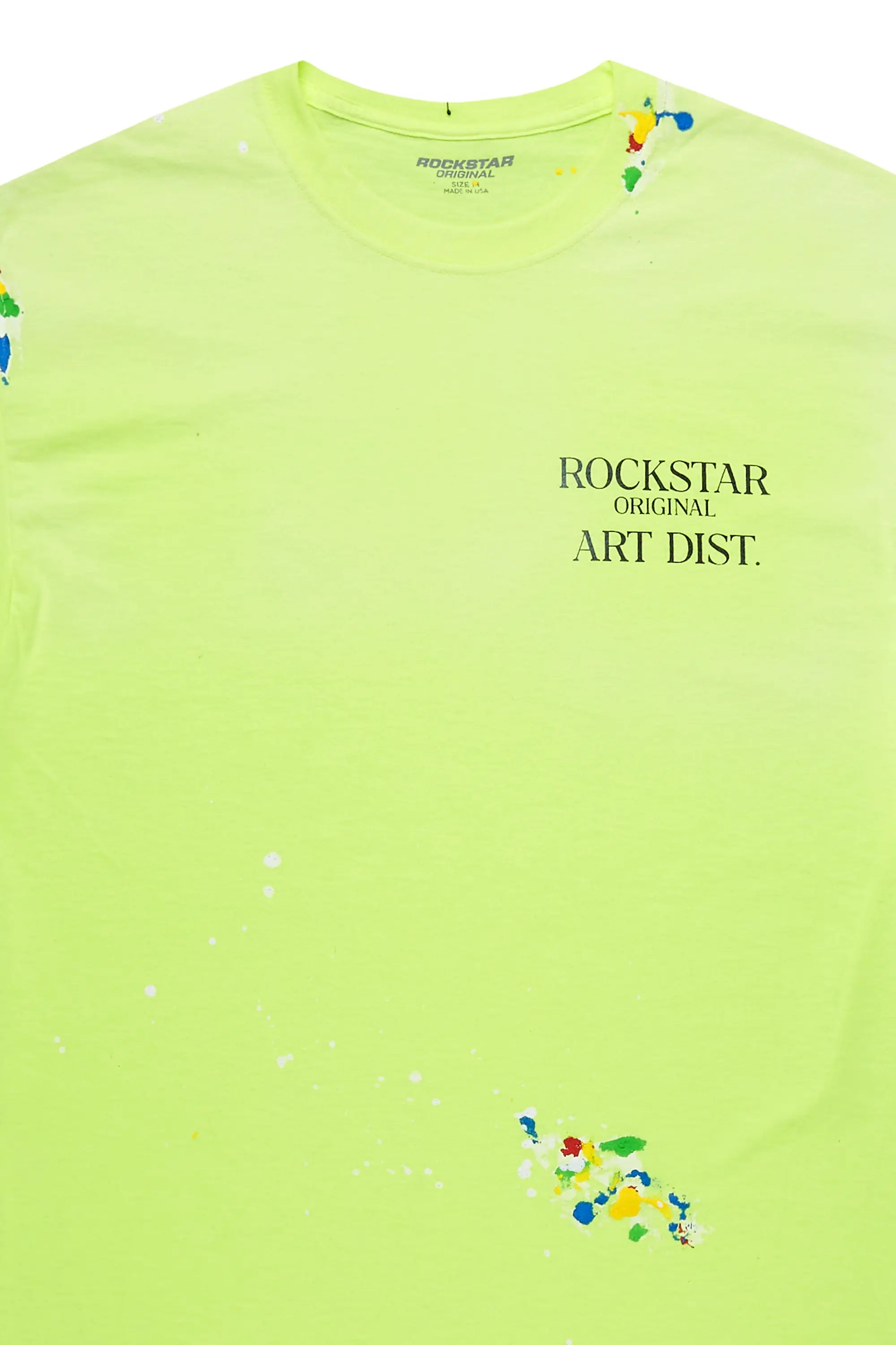 Palmer Neon Yellow Graphic T-Shirt