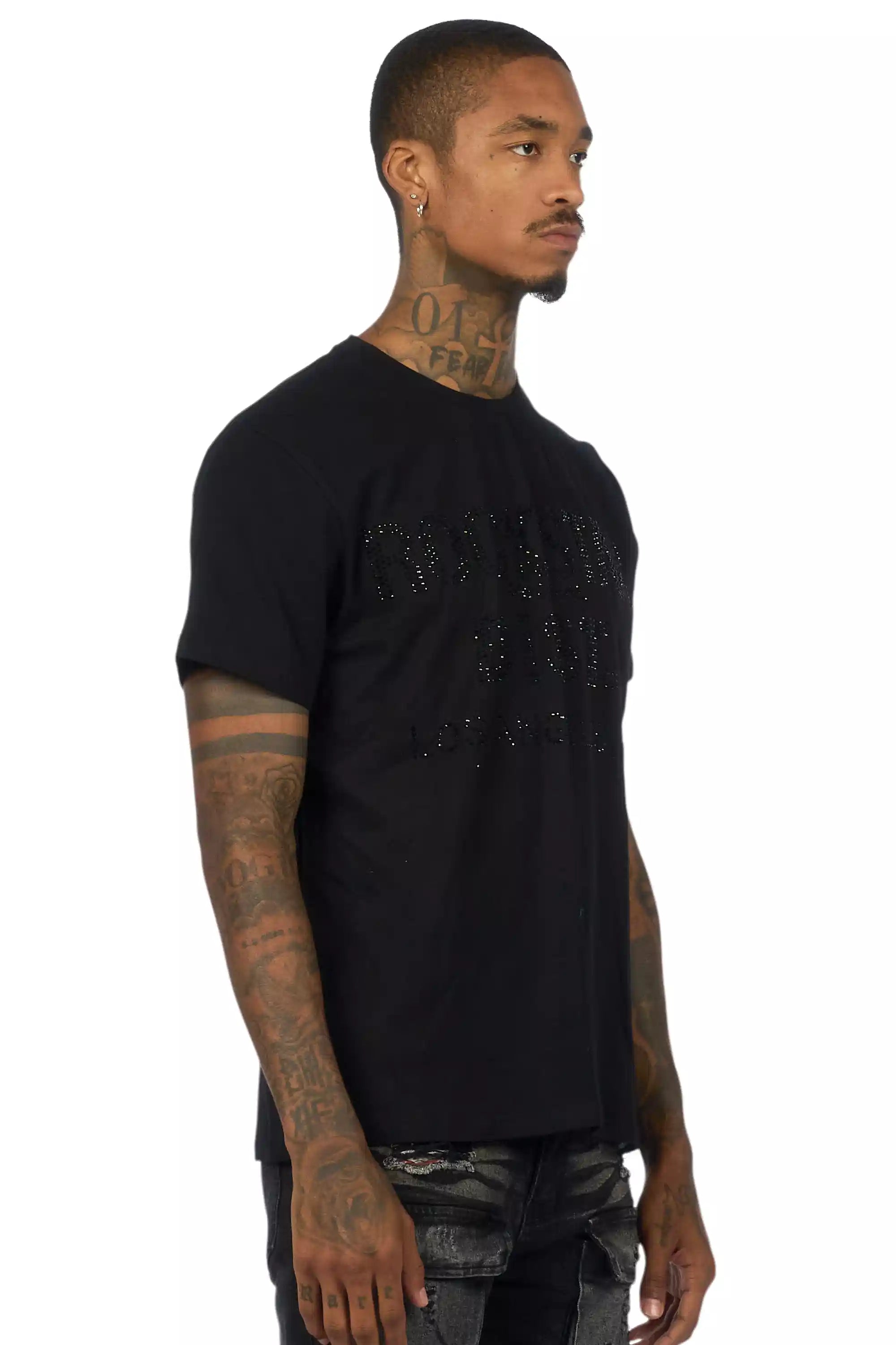 Lake Black Rhinestone T-Shirt