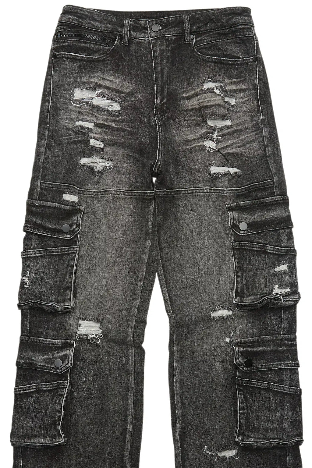 Keylor Washed Black Baggy Fit Jean