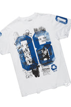 Grill White/Blue Tapestry T-Shirt/Denim Short Set
