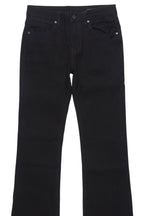 Boys Drick Jet Black Regular Fit Flare Jean